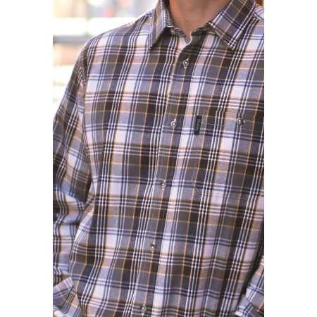 Chemise pour homme âgé (senior) avec ouverture facile par boutons avant
