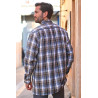 Chemise pour homme âgé (senior) avec ouverture facile par boutons avant