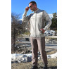 Gilet manches longues fermeture zip pour homme senior - 2 poches