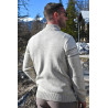 Gilet manches longues fermeture zip pour homme senior - 2 poches