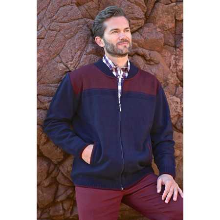 Gilet laine homme zippé - facile à enfiler - chaud et confortable
