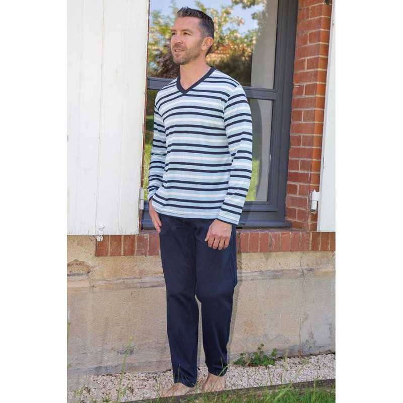 Pyjama jogging col en V T2 à 6 Pyjama jogging col en V T2 à 6