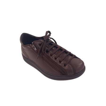 Baskets confortable femme - ouverture large haut du pied par zip