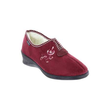 Chaussons chauds bordeaux P36 à 42