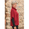 Poncho pour femme - col boule - fabriqué en France - chaud