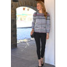 Cardigan ouvert à l'avant par boutons pour femme - facile à enfiler