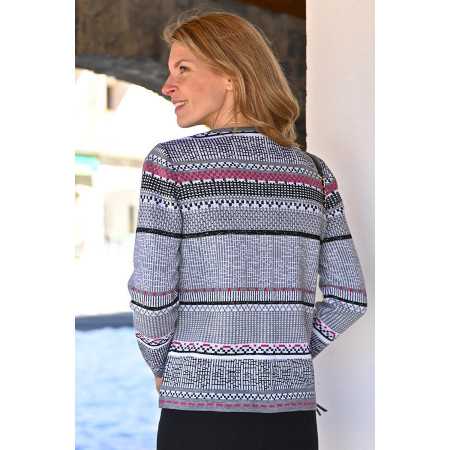 Cardigan ouvert à l'avant par boutons pour femme - facile à enfiler