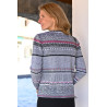Cardigan ouvert à l'avant par boutons pour femme - facile à enfiler
