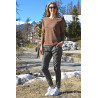 Pull fluide pour femme senior - Manches longues - facile à enfiler