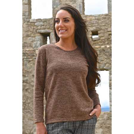 Pull fluide pour femme senior - Manches longues - facile à enfiler