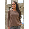 Pull fluide pour femme senior - Manches longues - facile à enfiler