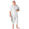 Grenouillère courte tissu léger pour homme dépendant