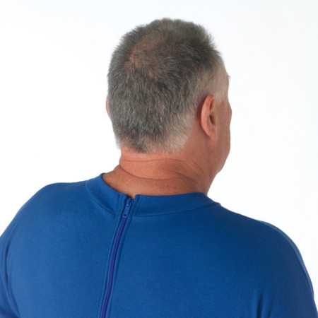 Grenouillère homme senior fermeture dos coloris bleu roy