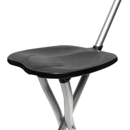 Canne siège pliante 3 pieds légère - pour senior