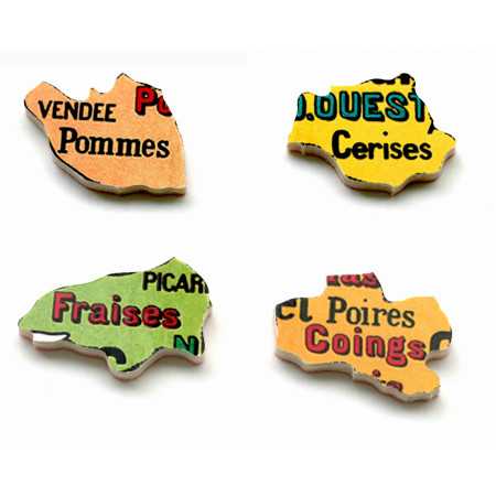 Puzzle bois 100 pièces seniors – Carte de France des fruits par Deyrolle