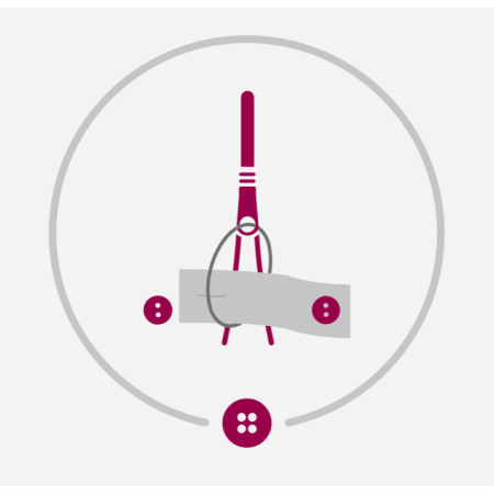 Schéma sécurité anti ouverture grenouillère femme