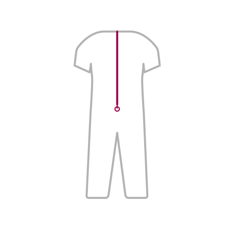 Grenouillère femme adulte dépendante avec zip dans le dos - jogging