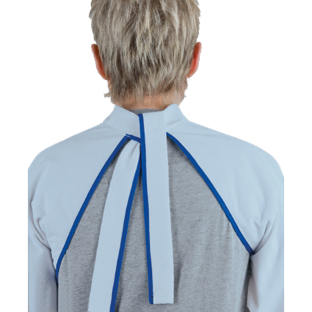 bavoir avec manches à nouer dans le cou