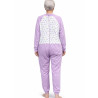 Grenouillère nuit femme senior dépendante avec fermeture dos | Facilavi