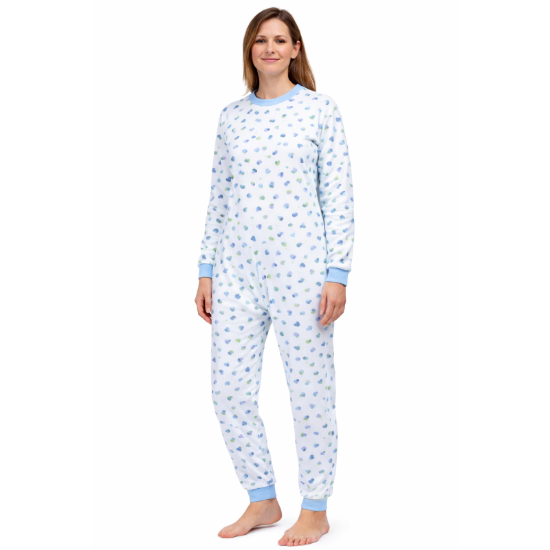 Grenouillère fermée dans le dos par zip pour femme senior dépendante