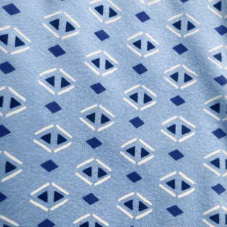 Grenouillère médicale homme senior courte été zoom motif