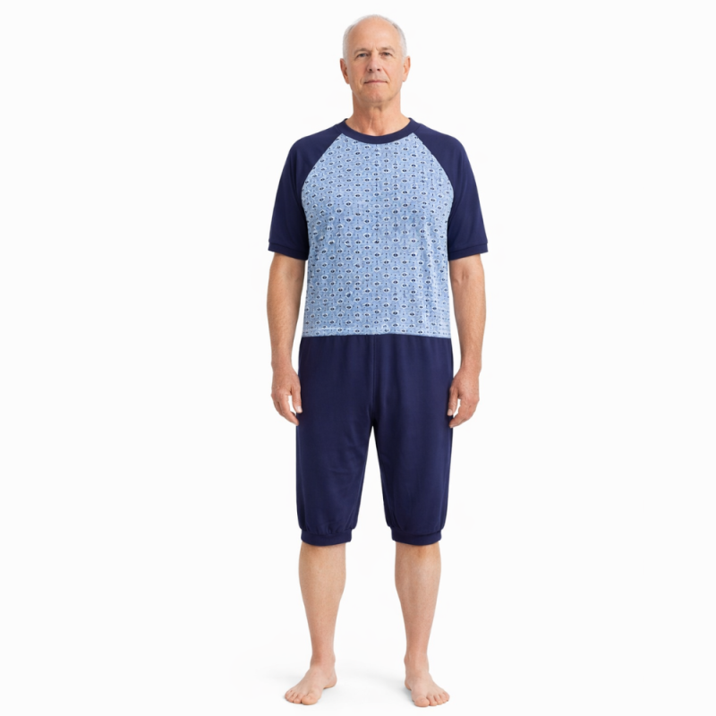 Grenouillère médicale homme senior courte été