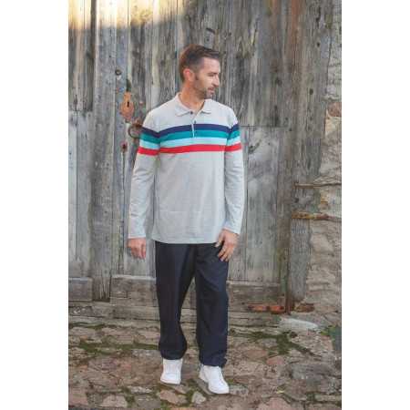 Grenouillère de jour homme senior coloris gris profil