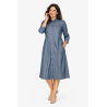 Robe femme senior ouverte dans le dos médicalisée en jean's