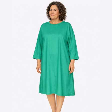 Chemise malade femme vue de face -  vert