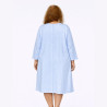 Chemise de nuit malade hospitalisation femme senior grande taille coloris rose vue de dos