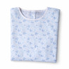 Chemise malade femme fleurette bleue