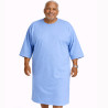 chemise malade homme grande taille coloris bleu ciel