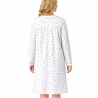 Chemise de nuit ouverte à l'avant femme senior motif papillon dos