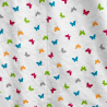 Chemise de nuit ouverte à l'avant femme senior motif papillon zoom