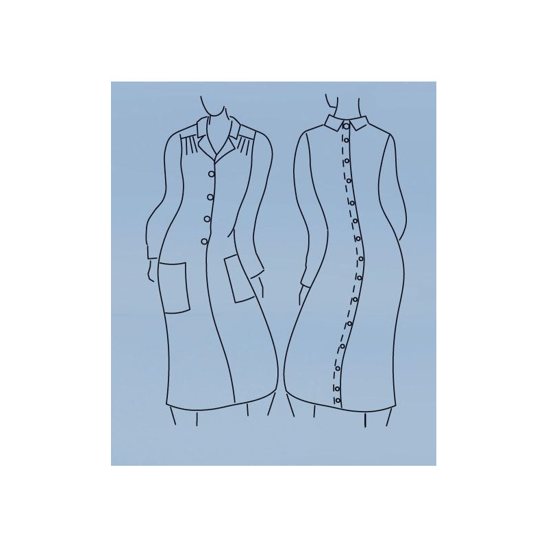 Robe ouverture dos par pressions - femme senior dépendante Ehpad