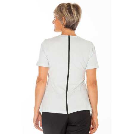 Grenouillère femme senior manches courtes coloris bleu ciel
