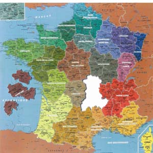 Puzzle carte de France à grosses pièces