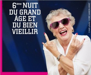 Affiche la nuit du grand-âge et du bien vieillir 2014