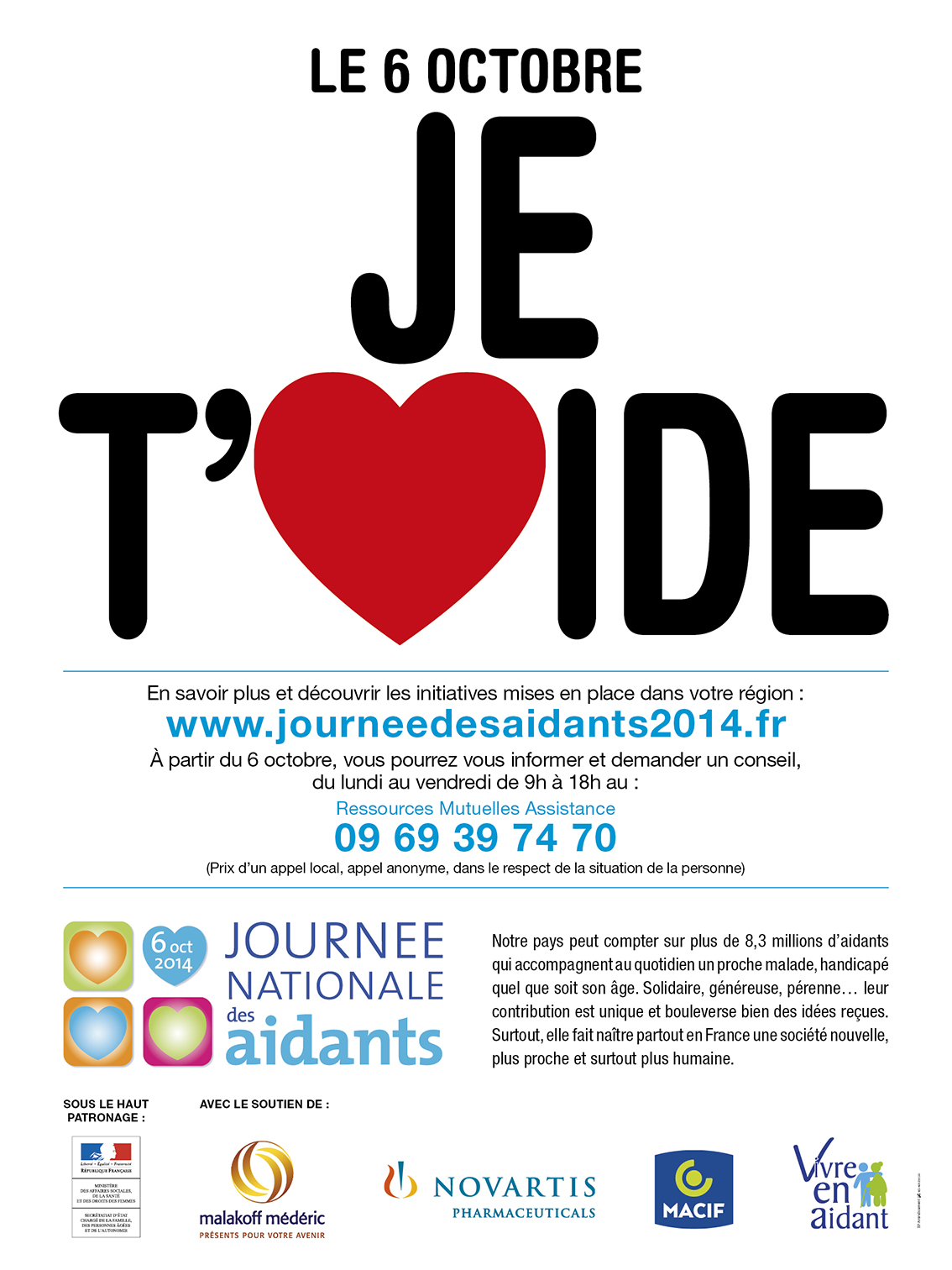 Affiche de la journée nationale des aidants 2014