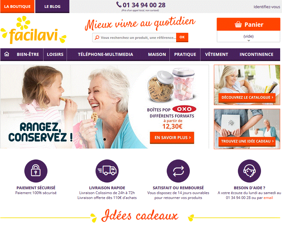 accueil site Facilavi