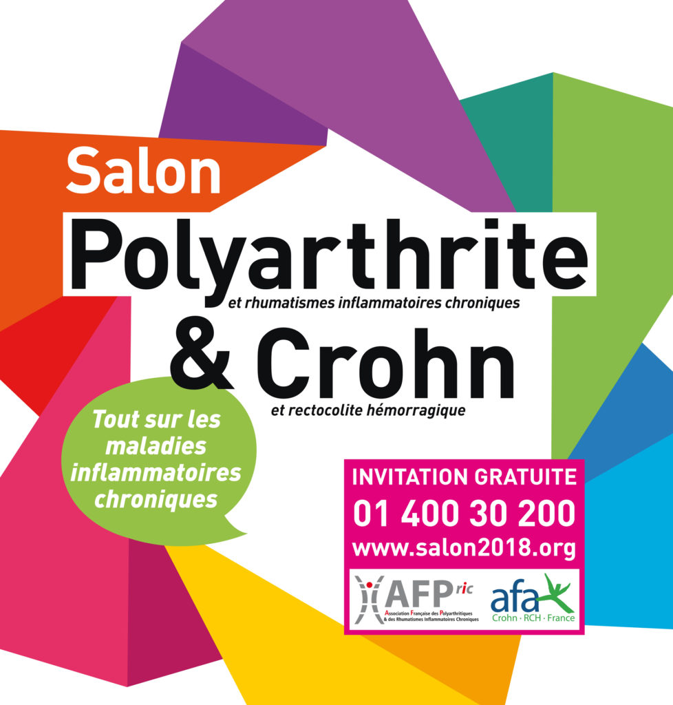 invitation 2018 au salon de la polyarthrite & Crohn