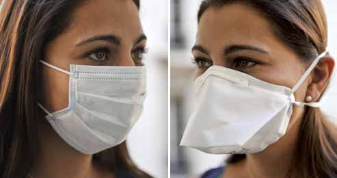 Deux masques différents pour se protéger du coronavirus