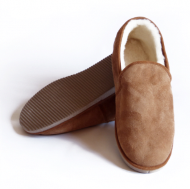 Chaussons en pure laine 