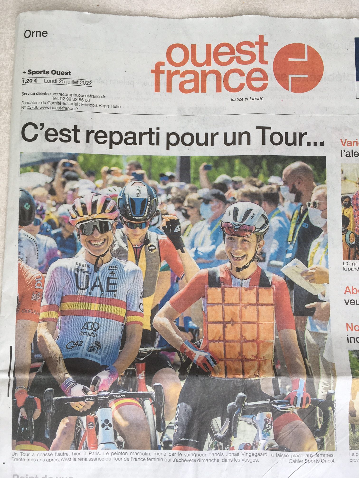Gilet Publicitaire Tour De France 2025 Ecosystem - Objet Promotionnel Neuf