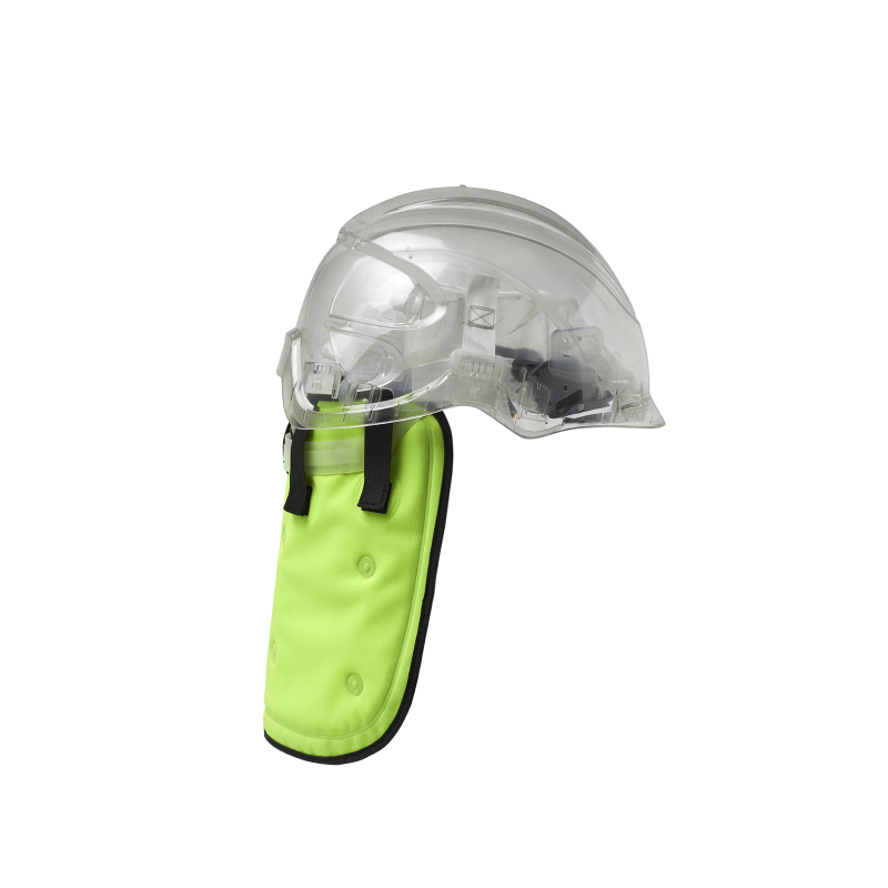 Protège nuque rafraichissant casque de chantier coloris jaune