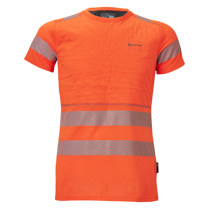 Tee-shirt rafraîchissant haute visibilité pour travail en extérieur coloris orange